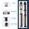 GSE Games & Sports Expert 2x2 Deluxe Hard Billiard Pool Cue Stick Carrying Case, Billiard Cue Case, Billiards Accessories (Square - Grey) view 3