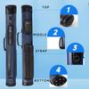 GSE Games & Sports Expert 2x2 Deluxe Hard Billiard Pool Cue Stick Carrying Case, Billiard Cue Case, Billiards Accessories (Oval - Blue/Black) view 3