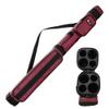 GSE Games & Sports Expert 2x2 Deluxe Hard Billiard Pool Cue Stick Carrying Case, Billiard Cue Case, Billiards Accessories (Square - Burgundy) view 1