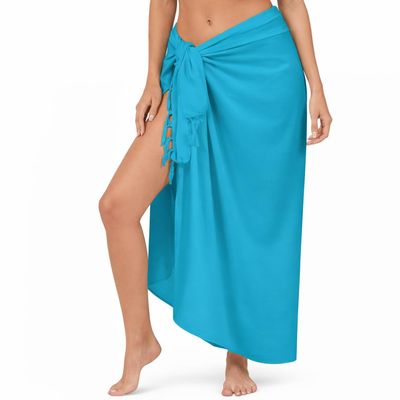 INGEAR Sarong Bathing Suit Cover Up for Women Long Pareo Beach Wraps, Swimsuit Coverup Skirt, Stylish Bikini Cover Up