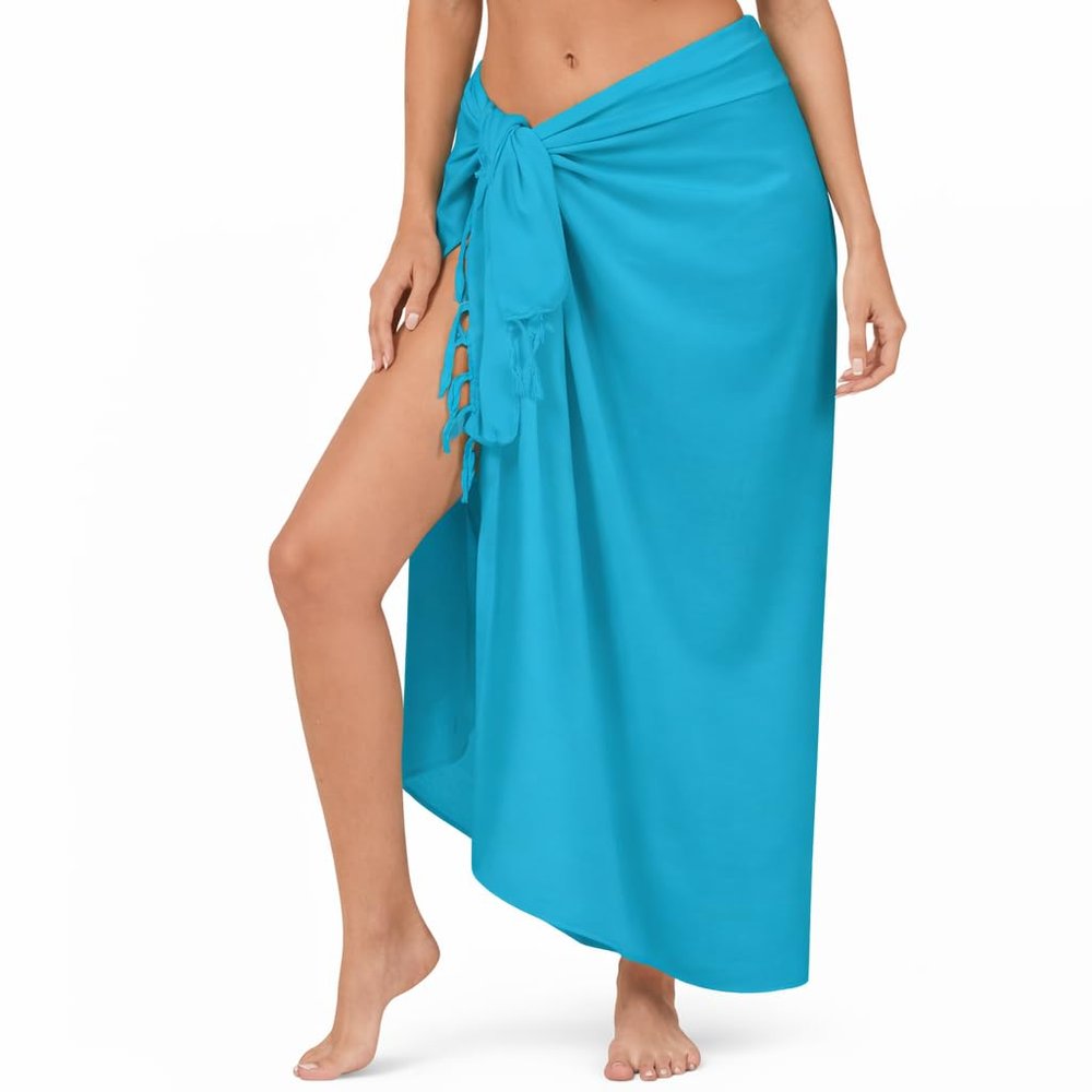 INGEAR Sarong Bathing Suit Cover Up for Women Long Pareo Beach Wraps, Swimsuit Coverup Skirt, Stylish Bikini Cover Up