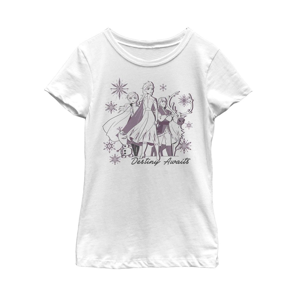 Fifth Sun Frozen Ii Elsa Believe Watercolor, T-Shirt Girls White