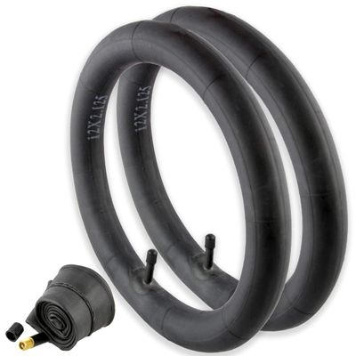 Inner Tube 2 Pack for BOB Strollers, Razors and Bikes 12.5 Inch by 2.25 Inch with Standard American Schrader Valve