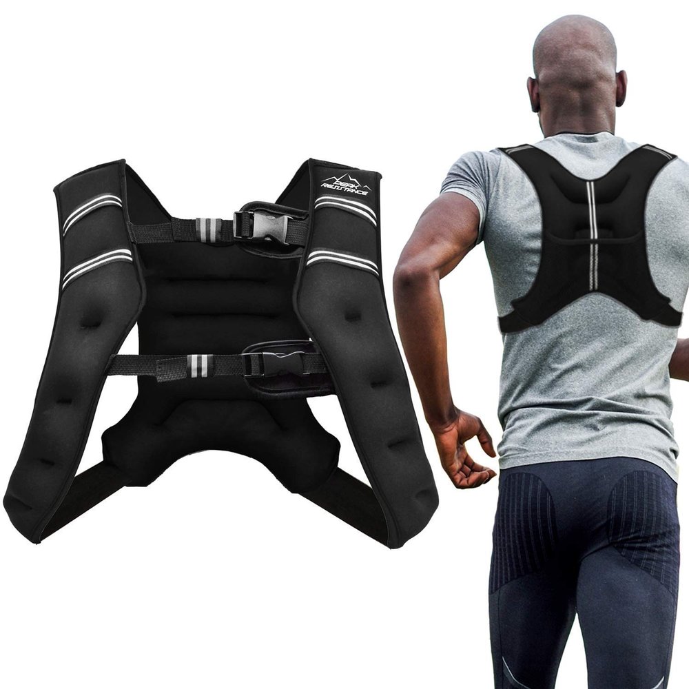 "Aduro Sport Weighted Vest Workout Equipment, 4lbs/6lbs/12lbs/20lbs/25lbs/30lbs Body Weight Vest for Men, Women, Kids (30 Pounds (13.61 KG))"
