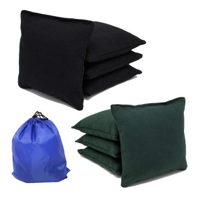 Free Donkey Sports Regulation Cornhole Bags. Corn-Filled. Includes Storage Bag. Choose Your Colors (Black/Hunter)