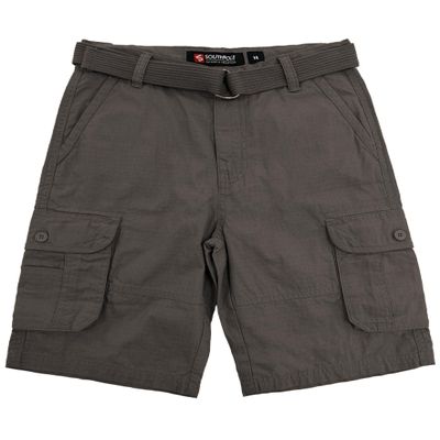 Southpole Big Boy's Belted Ripstop Basic Cargo Shorts Dark Grey As, 14