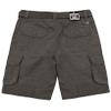 Southpole Big Boy's Belted Ripstop Basic Cargo Shorts Dark Grey As, 14 view 2