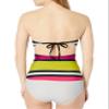 Cole of California Women's Standard Twist Front Bandeau Tankini Swim Top, Pacific Stripe, Medium view 2