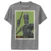 STAR WARS Boy's The Mandalorian IG-11 Droid Card Performance Tee - Charcoal Heather - Medium view 1