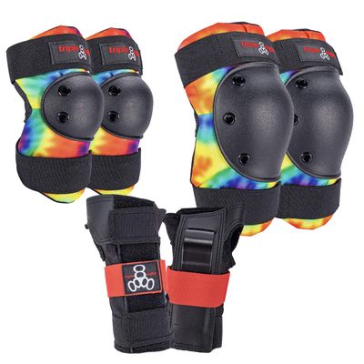 Triple Eight Saver Series 3-Pack Pad Set Ideal for Skateboarding, In-line Skating, Roller Skating, and Biking
