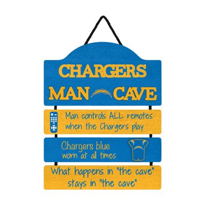 FOCO Los Angeles Chargers NFL Mancave Team Logo Man Cave Hanging Wall Sign