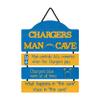FOCO Los Angeles Chargers NFL Mancave Team Logo Man Cave Hanging Wall Sign view 1