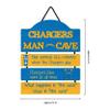 FOCO Los Angeles Chargers NFL Mancave Team Logo Man Cave Hanging Wall Sign view 3