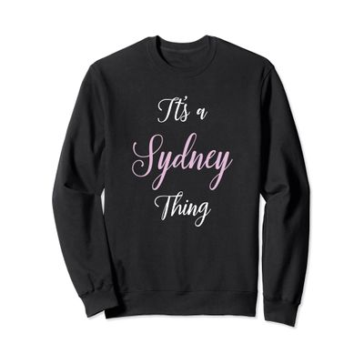Sydney Name Personalized Women Cute Pink Girl Custom Sweatshirt