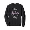 Sydney Name Personalized Women Cute Pink Girl Custom Sweatshirt view 1