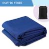 Boat Center Console Cover Large Size 600D Heavy Duty Waterproof Oxford Blue view 4