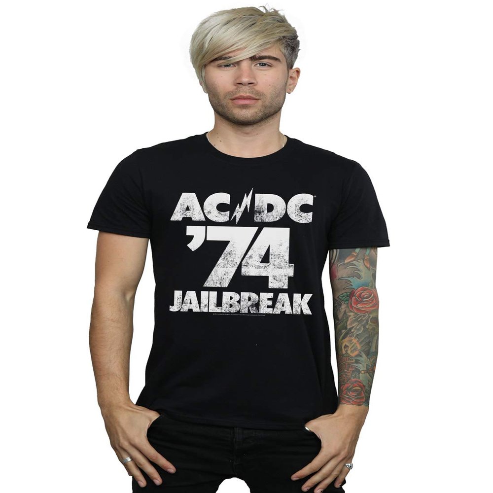 AC/DC Men's Jailbreak 74 T-Shirt Black Large