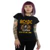 AC/DC Women's Give The Dog A Bone T-Shirt Black Medium view 1