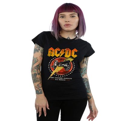 AC/DC Women's for Those About to Rock 1981 T-Shirt Black Small