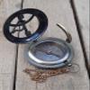 Engraved Nautical Compass, Personalized Compass, Mens Gift, Groomsmen Gift, Wedding Gift, Hiking Gift, Corporate Gift, Engraved Gift (Engraved with Wooden Box) view 3