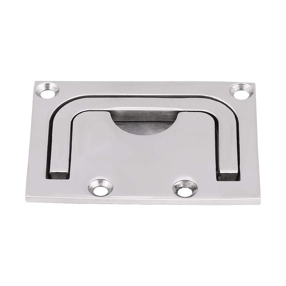 Boat Hatch Handle, Flush Ring Pull Handle Marine Boat Lift Hatch Boat Flush Hatch Locker Stainless Steel Cabinet Lift Pull Handle for Marine Yacht Recessed Pull Handle