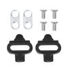Bike Cleat Plates, Stainless Steel Cleat Locking Plates for SPD Pedals, Adjustable, Compatible with Mountain Bike, Secure Fit, Includes Nuts, 2 Pairs view 1