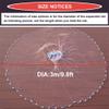 EASY BIG Cast Fishing Net with Aluminum Frame, 0.8 inch Mesh, 7.8-13.8 ft Diameter view 3