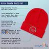 Beanies for Men Welsh Wales Flag Dragon Style B Embroidery Flags Winter Hats for Women Acrylic Skull Cap 1 Size Red Design Only view 4