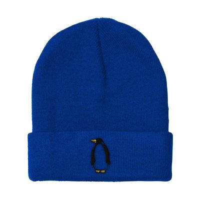 Beanies for Men Penguin A Embroidery Wild Animals Penguin Winter Hats for Women Acrylic Skull Cap 1 Size Royal Blue Design Only