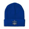 Beanies for Men Animal Control A Embroidery Skull Cap Winter Hats for Women Acrylic One Size Royal Blue Design Only view 1