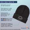 Custom Beanies for Men Plants Fringe Sunflower Embroidery Skull Cap Winter Hats for Women Acrylic One Size Black Personalized Text Here view 4