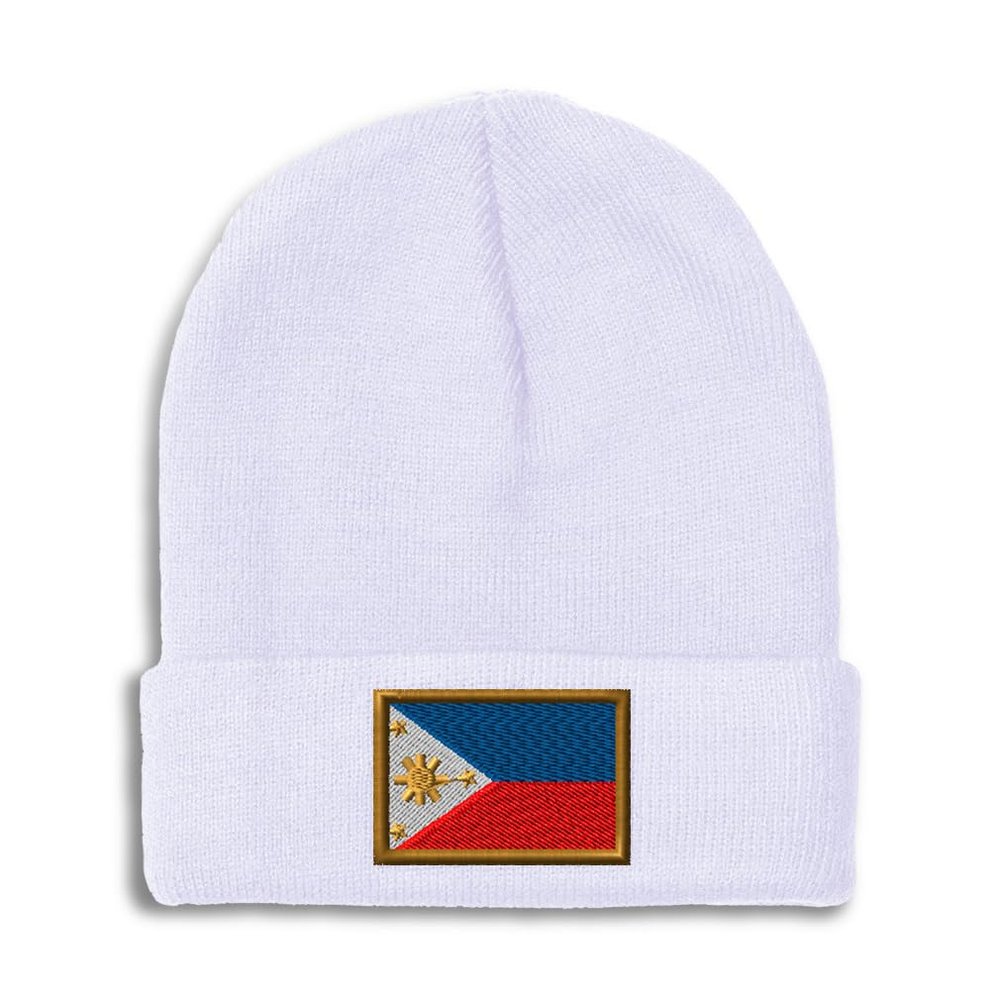 Speedy Pros Beanies for Men Philippines Filipino Pilipinas Manila Skull Cap Winter Hats Women Acrylic One Size White Design Only