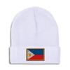 Speedy Pros Beanies for Men Philippines Filipino Pilipinas Manila Skull Cap Winter Hats Women Acrylic One Size White Design Only view 1