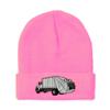 Beanies for Men Garbage Truck Embroidery Trucks Winter Hats for Women Acrylic Skull Cap 1 Size Soft Pink Design Only view 1