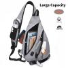 TUDEQU Sling Bag for Men Crossbody Backpack,19L Sling Backpack Mens Sling Bag, 8 Pockets Sling Pack,One Strap Backpack view 2