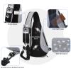 TUDEQU Sling Bag for Men Crossbody Backpack,19L Sling Backpack Mens Sling Bag, 8 Pockets Sling Pack,One Strap Backpack view 4