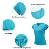 ANIVIVO Women Golf Shirts V-Neck Solid Tennis Shirts for Women, Active Tank Top Shirts for Running& Women Tennis Clothing(SkyBlue,XL) view 4
