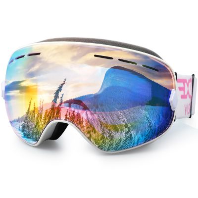 EXP VISION Ski Snowboard Goggles for Man Woman and Younth, OTG Snow Goggle Anti Fog UV400 Protection Winter Outdoor Sports Goggle