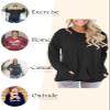 Womens Plus Size Tops Round Neck Casual Solid Color T-Shirt Blouse Shirts Black 22W view 3