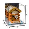 Better Display Cases Versatile Acrylic Display Case - Medium Square Box with Mirror, Light Blue Risers and White Base 10" x 10" x 10" (A028-BLR) view 2