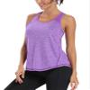 Aeuui Womens Workout Tops for Women Racerback Tank Tops Mesh Yoga Shirts Athletic Running Tank Tops Sleeveless Gym Clothes Purple view 3
