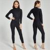 X-xyA Full Wetsuit Womens 2mm Neoprene Surfing Scuba Diving Snorkeling Winter Swimming Suit Thermal Swimsuit,Black,XXL view 3