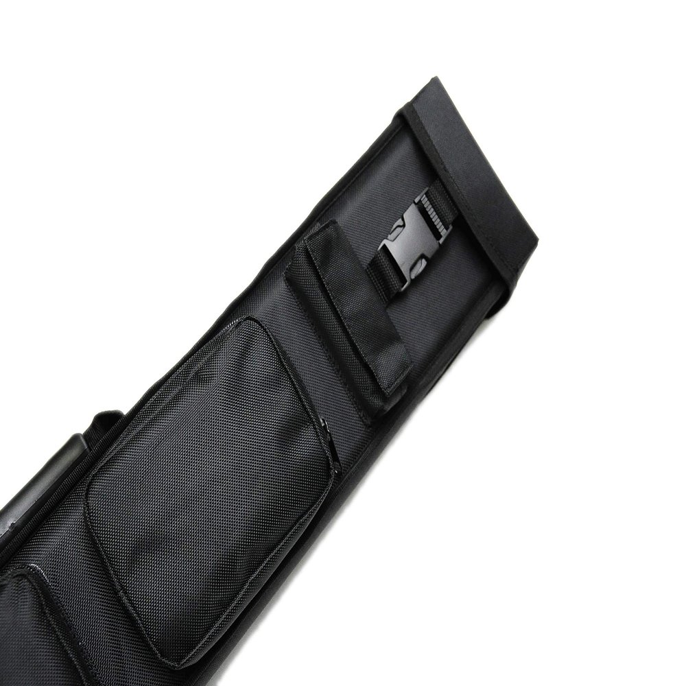2x2/2x4 Professional Pool Cue Case 2butts 2shafts/2butts 4shafts Carry Billiard Pool Cue Stick Case (2x5-Black)