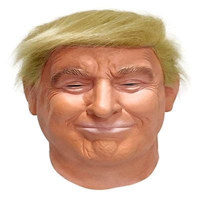 RAPGET Halloween for Donald Trumps Mask - Presidential Candidate Mask - Realistic Latex Celebrity Costume for Adults - Great Halloween Party Accessory - Orange Hair Adult Size