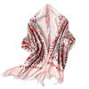 Urban CoCo Women's Embroidered Oversize Tassel Shawl Scarf Wraps for Women (Pink) view 1