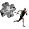Pricexes Running Speed Training Parachute, 56 Inch Sprint Chute Soccer Acceleration Training Resistance Parachute Umbrella, for Weight Bearing Running and Fitness Core Strength Training (Black) view 1