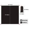REDCAMP Ultralight Tent Footprint, PU 2000 Waterproof Camping Tent Tarp with Drawstring Carrying Bag for Ground Camping Hiking (83"x87" UL Black) view 4
