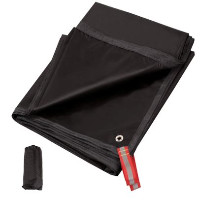 REDCAMP Ultralight Tent Footprint, PU 2000 Waterproof Camping Tent Tarp with Drawstring Carrying Bag for Ground Camping Hiking (71"x87" UL Black)