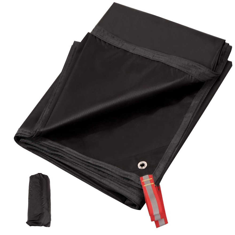 REDCAMP Ultralight Tent Footprint, PU 2000 Waterproof Camping Tent Tarp with Drawstring Carrying Bag for Ground Camping Hiking (71"x87" UL Black)