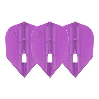 LSTYLE Dart Flights - L3 PRO KAMI Shape - Purple | Set of 3 | for Soft & Steel Tip Darts